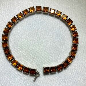 Vintage Topaz Paste Princess Bracelet